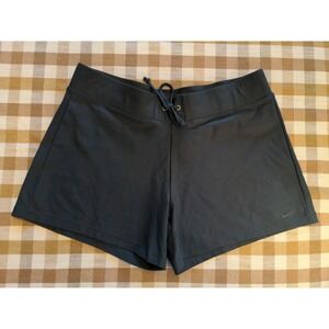 Women's Large Stretchy Gray Cinch Waist Nike Sports Shorts